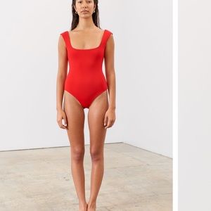 Mara Hoffman Persephone Red One Piece NWT